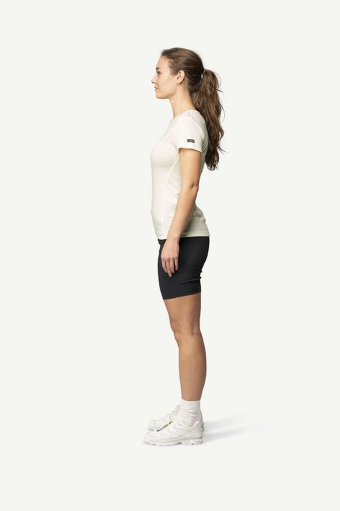 Tee-shirt manches courtes 100% laine mérinos Devold Breeze Merino 150 T-Shirt Woman - Blanc/White