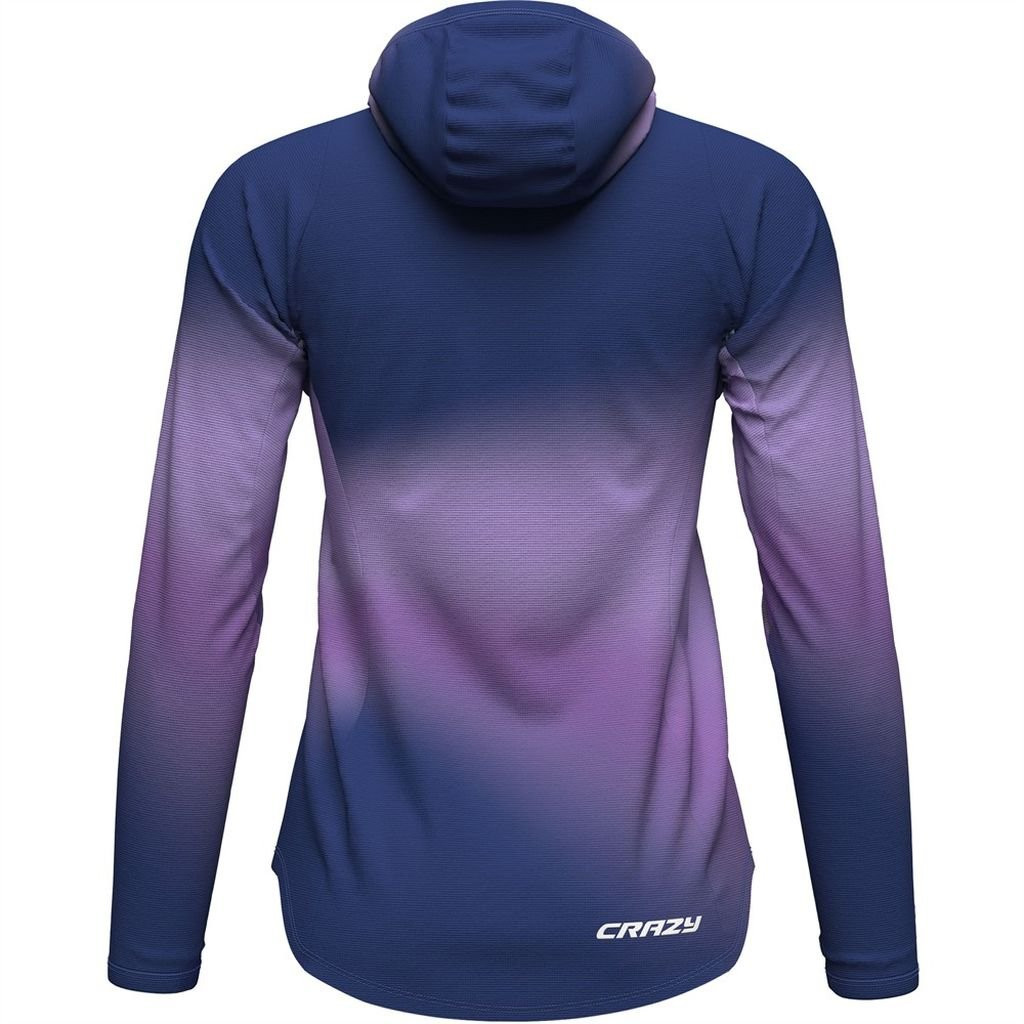 Tee-shirt manches longues ultra léger et respirant Crazy Sun Hoodie Woman - Aster