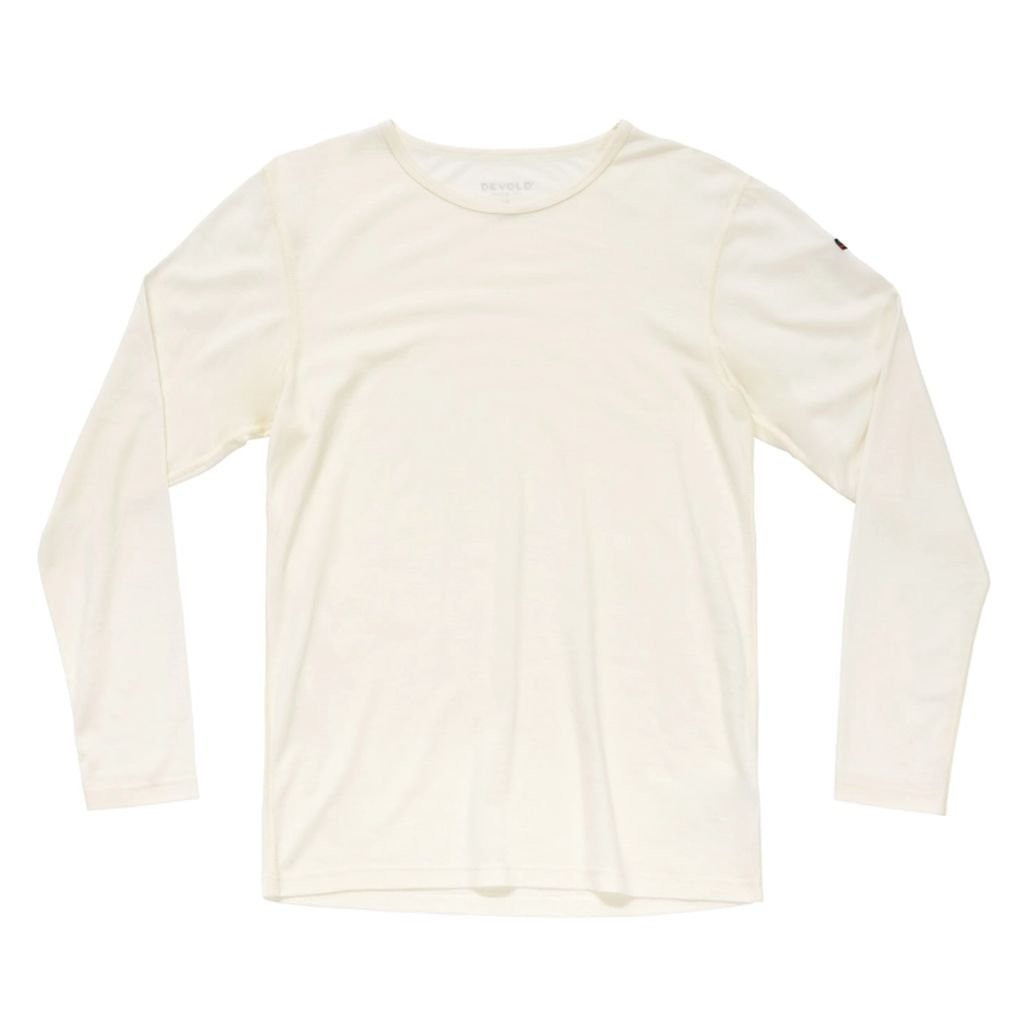 Tee-shirt manches longues fin 100 % laine mérinos Devold Breeze Merino 150 Shirt Man - White/Blanc