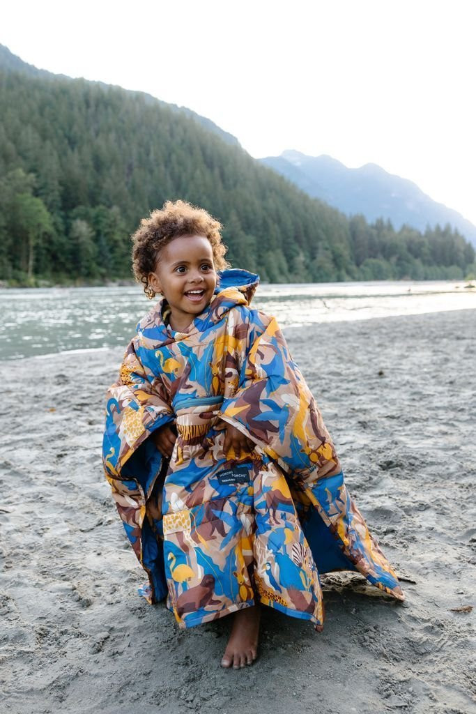 Poncho et couverture de camping Thermarest Honcho Poncho Kids-Multicouleurs