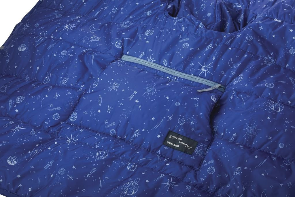 Poncho et couverture de camping Thermarest Honcho Poncho Kids-Bleu