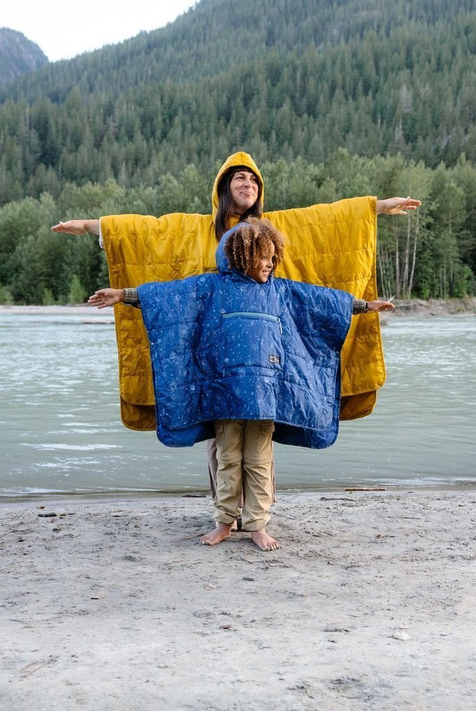 Poncho Couverture Wren Rectangular Large 75x46" Olive/Camping/Neuf Avec Housse