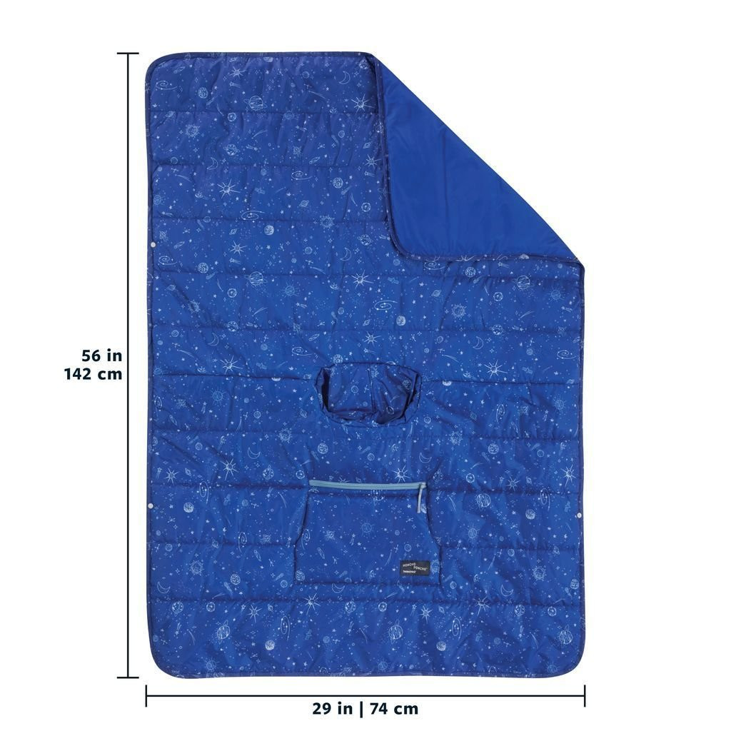 Poncho et couverture de camping Thermarest Honcho Poncho Kids-Bleu