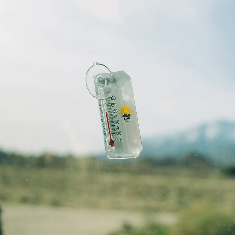 Thermomètre à ventouse pour fenêtre Sun Company Stickler