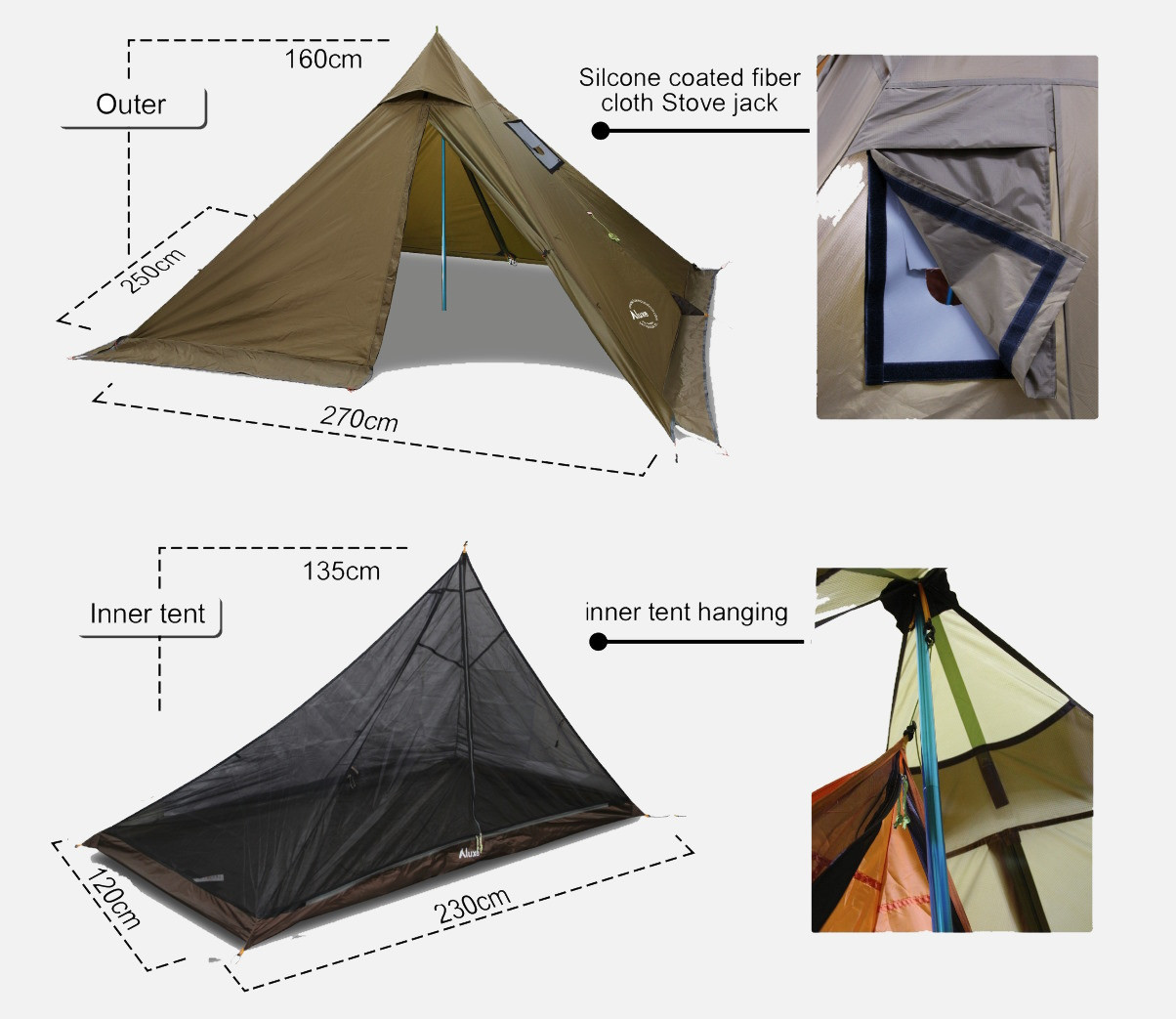 Luxe Outdoor Mini Peak XL Pro Mesh
