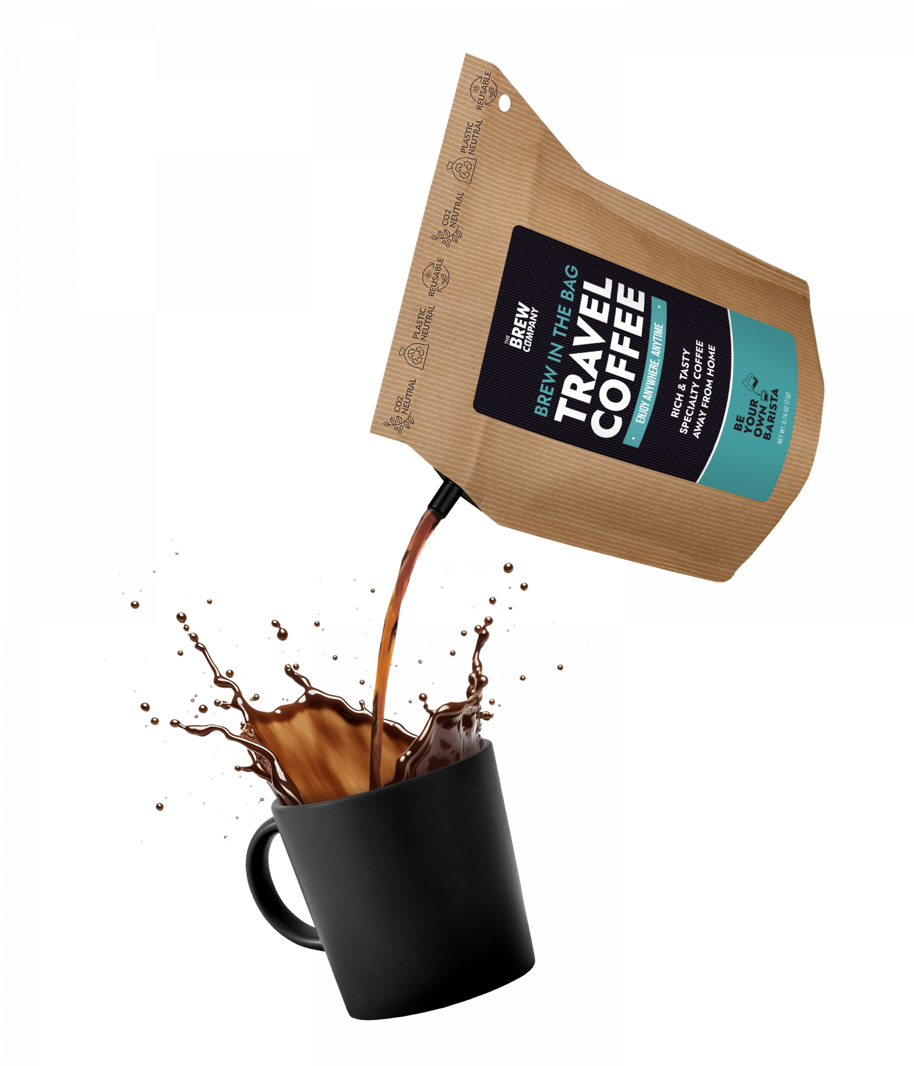 Café nomade en sachet Travel Coffee - The Brew Company