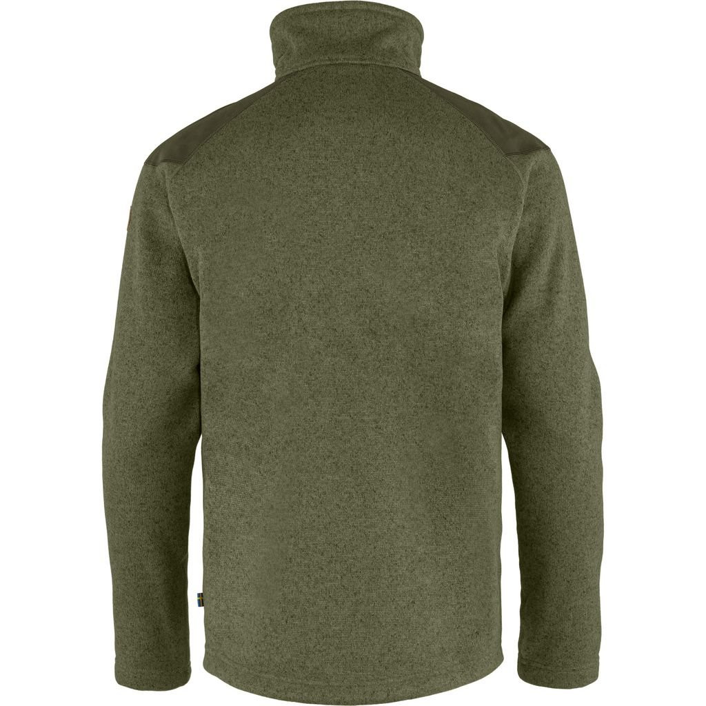 Veste polaire de randonnée chaude Fjällräven Buck Fleece Man - Forest Green/Laurel Green-Deep Forest
