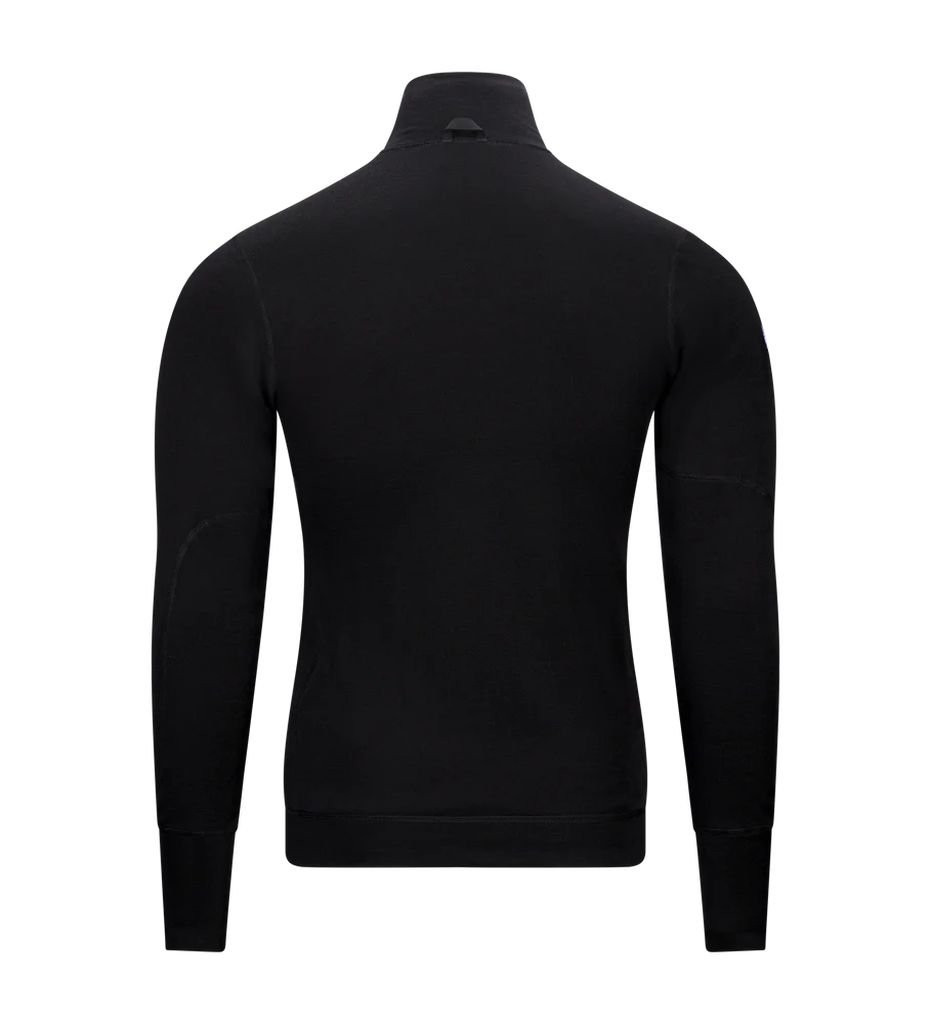 Veste zippée en laine mérinos Aclima DoubleWool Jacket Man - Jet Black/Marengo