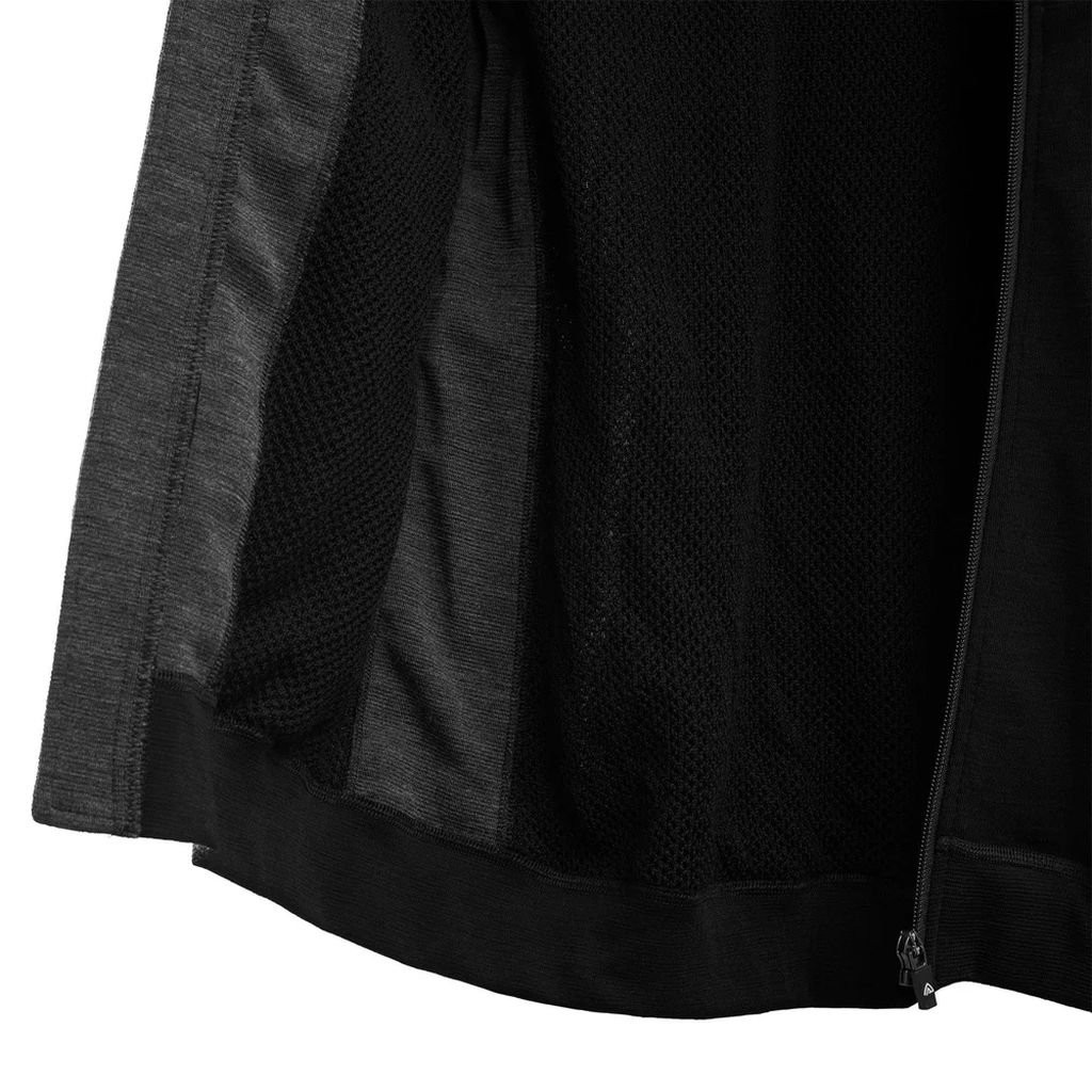 Veste zippée en laine mérinos Aclima DoubleWool Jacket Man - Jet Black/Marengo