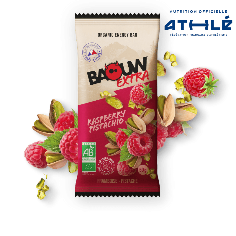 Baouw Barre Bio Extra Framboise - Pistache