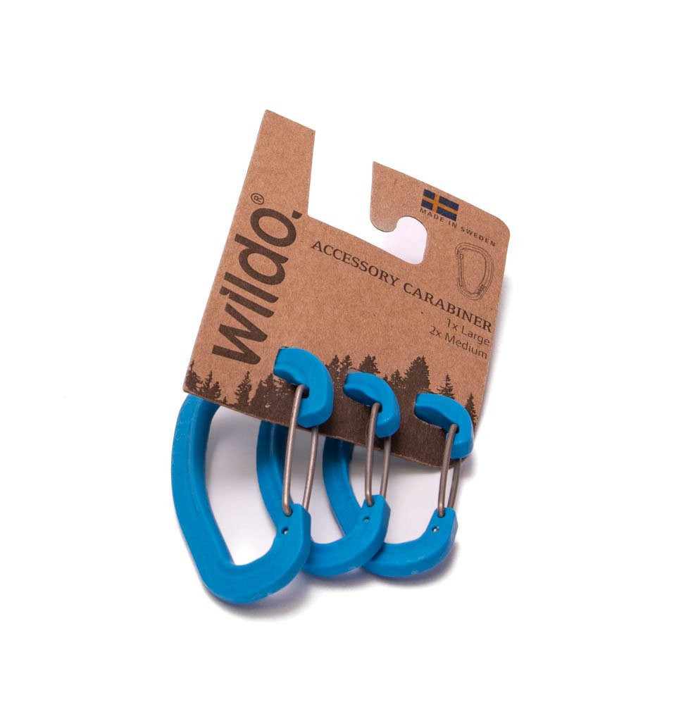 Wildo Accessory Carabiner 3 Set light blue