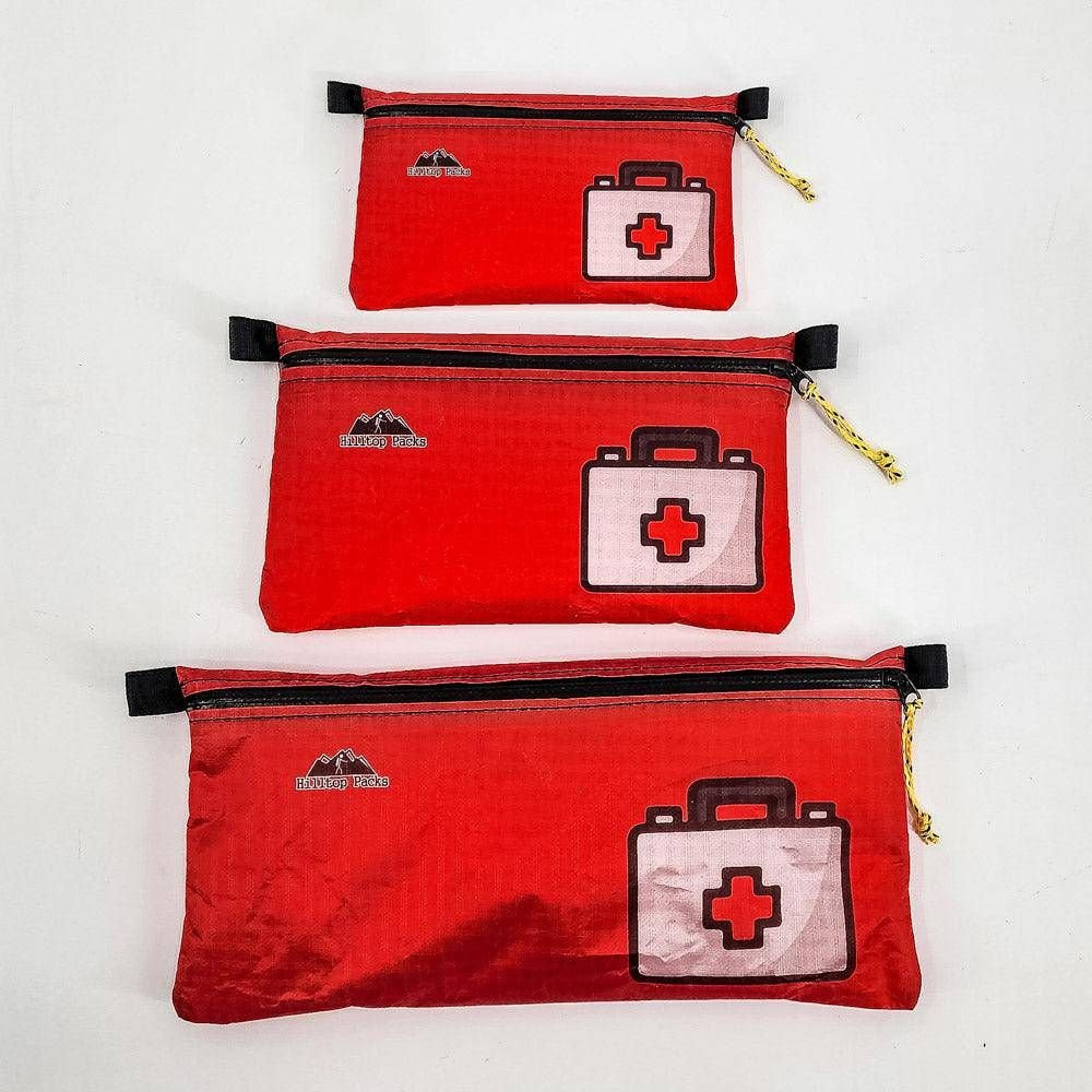 Hilltop Packs Zipper Pouches Classic Printed - Red Med Kit 1