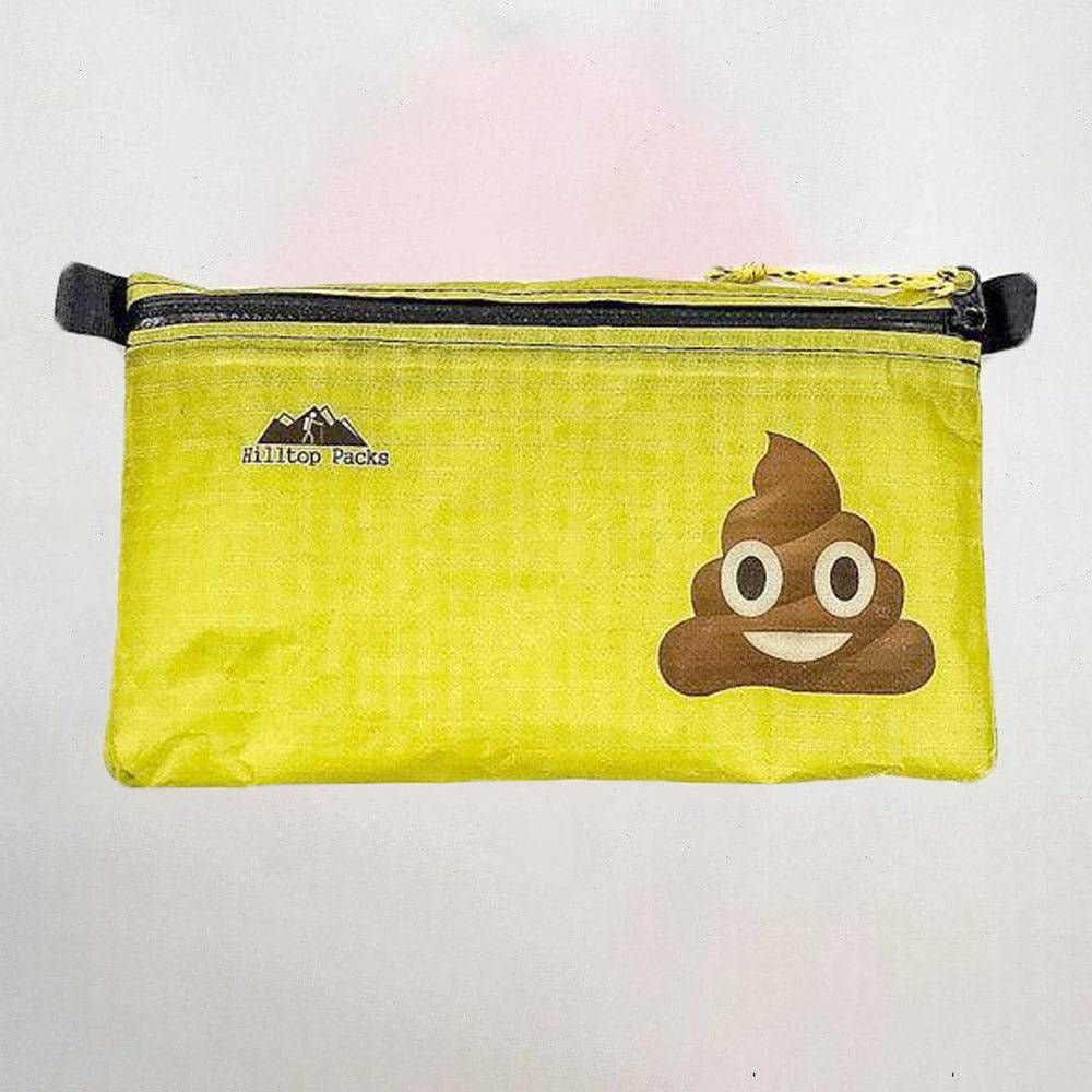 Hilltop Packs Zipper Pouches Classic Printed - Yellow Poop
