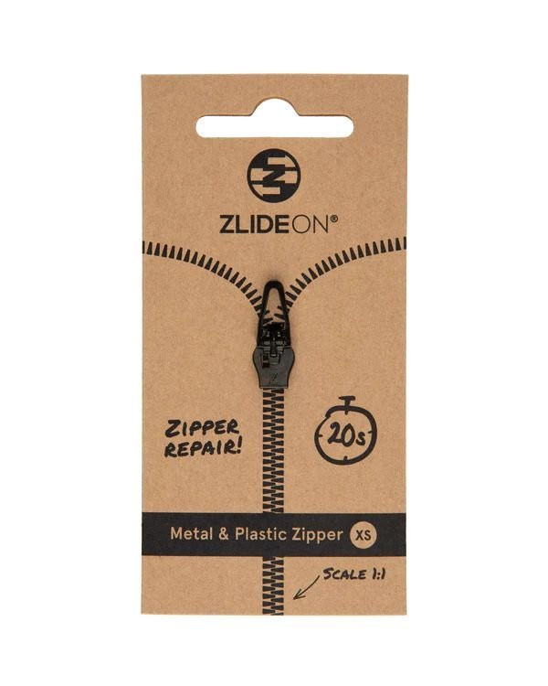 Curseur de remplacement Zlideon Metal & Plastic Zipper - Noir/Black