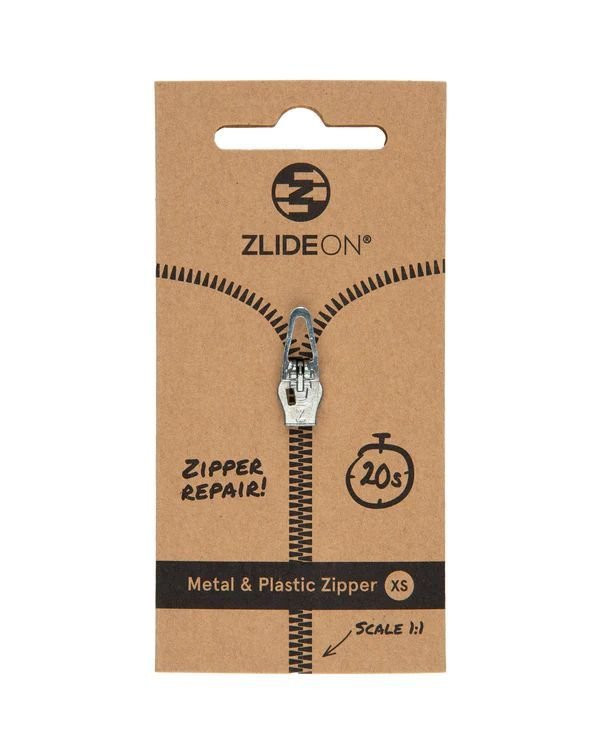 Curseur de remplacement Zlideon Metal & Plastic Zipper - Argent/Silver