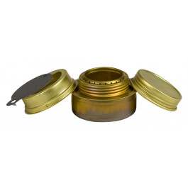 Portable Mini Inox Poêle à Alcool Plein Air Camping Coupe-vent Brûleur