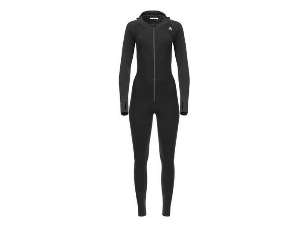 Combinaison avec cagoule 100 % laine mérinos Aclima WarmWool Overall Woman-Noir