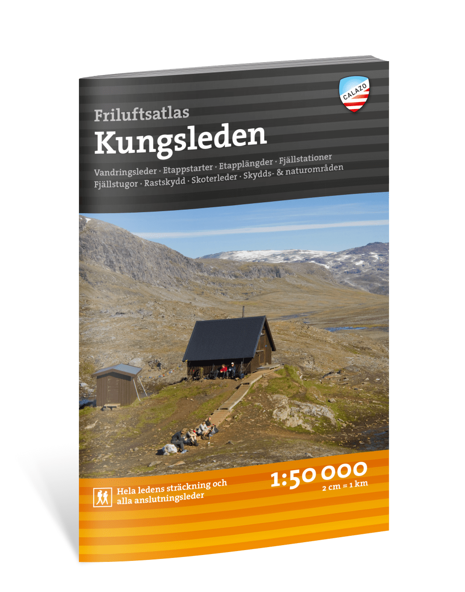 Cartes de randonnée Friluftsatlas Kungsleden 1:50.000 - Calazo