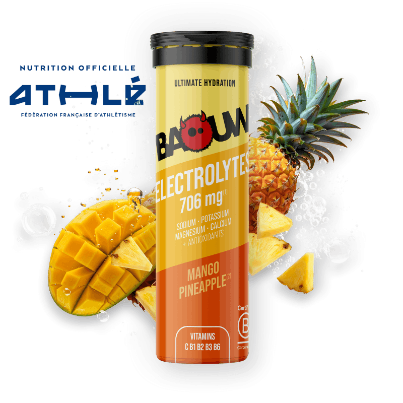 Baouw pastilles Electrolytes Mangue - Ananas