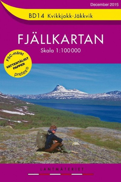 BD14 Kvikkjokk-Jäkkvik Fjällkarta