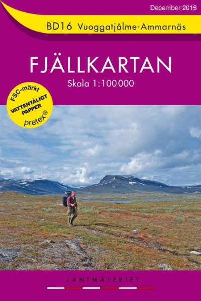 BD16 Vuoggatjålme-Ammarnäs Fjällkarta