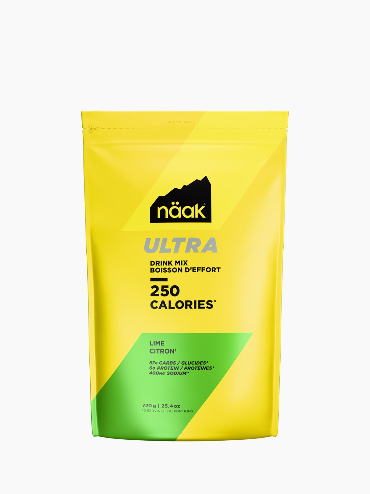 Boisson d'effort Ultra 250 Citron Vert - Naak Nutrition