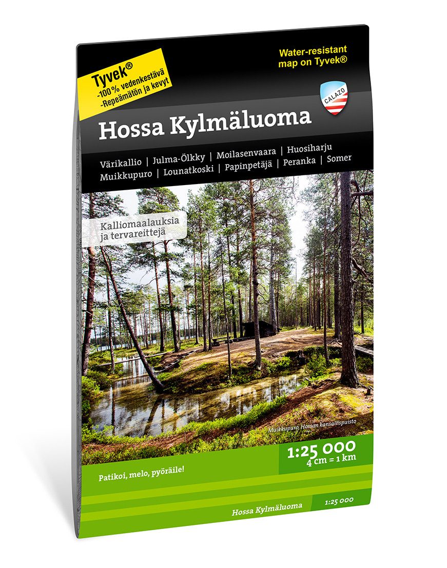 Carte randonnée Calazo Hossa Kylmäluoma - Finlande