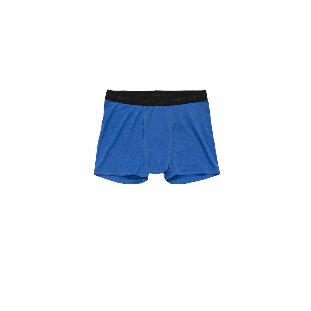 Boxer doux et léger en laine mérinos Devold Breeze Merino 150 Boxer Man - Bleu/Royal