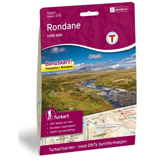Carte de randonnée du Rondane 1:100 000
