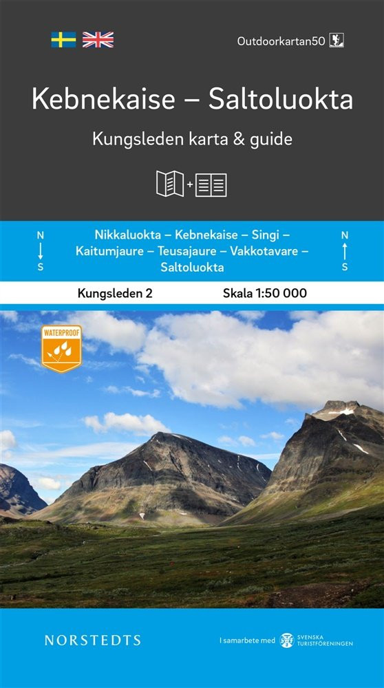Carte & Guide Kungsleden n°2 : Kebnekaise - Saltoluokta