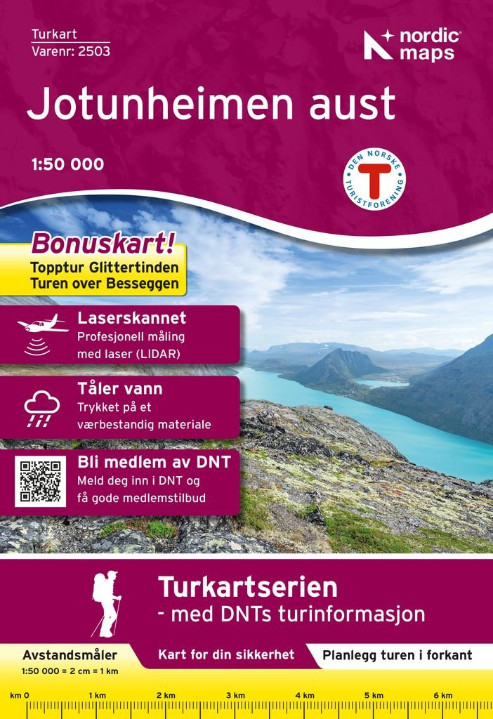 Jotunheimen Aust 1:50 000