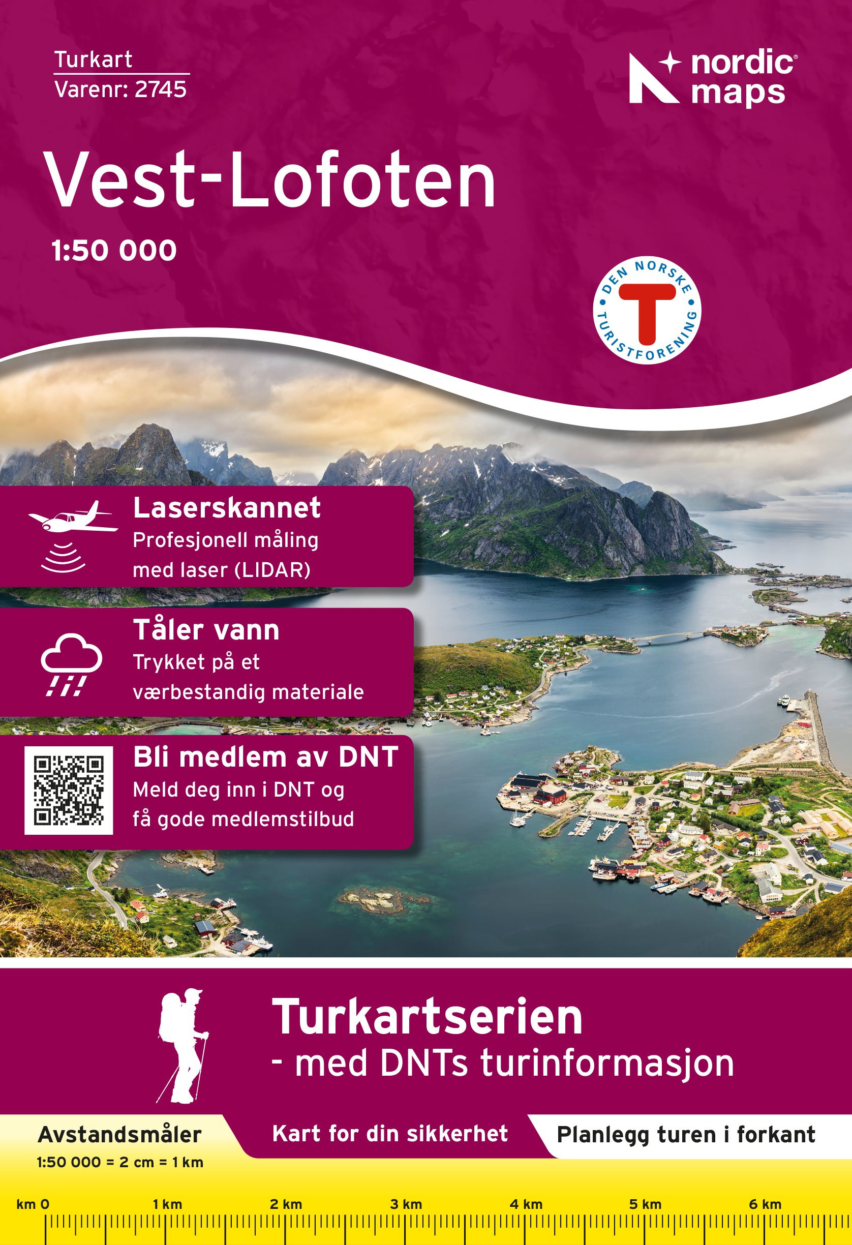 Carte Norvège Vest-Lofoten