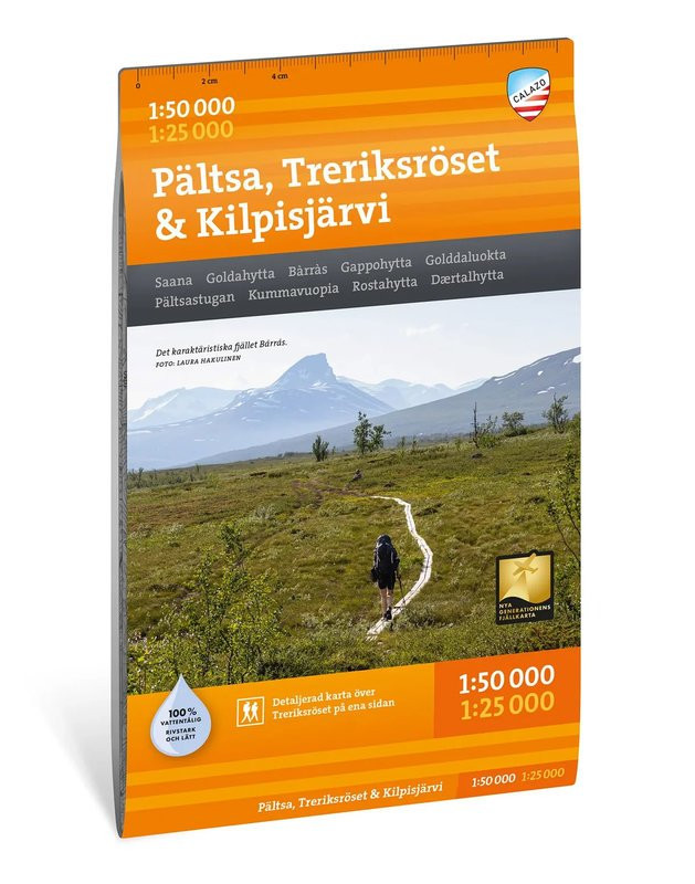 Carte Kilpisjärvi, Saana & Halti 1:50 000/1:25 000