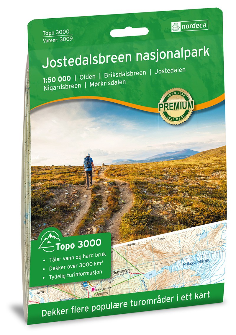 Jostedalsbreen 1:50 000