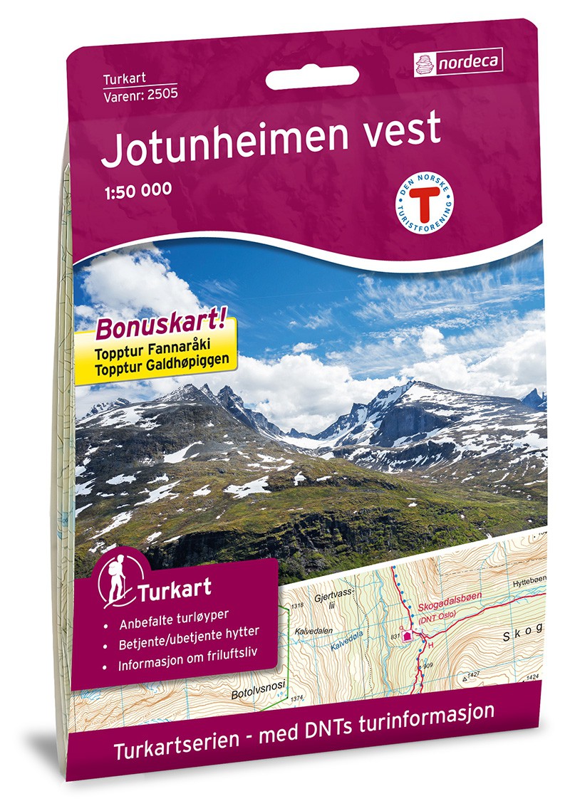 Jotunheimen Vest 1:50 000
