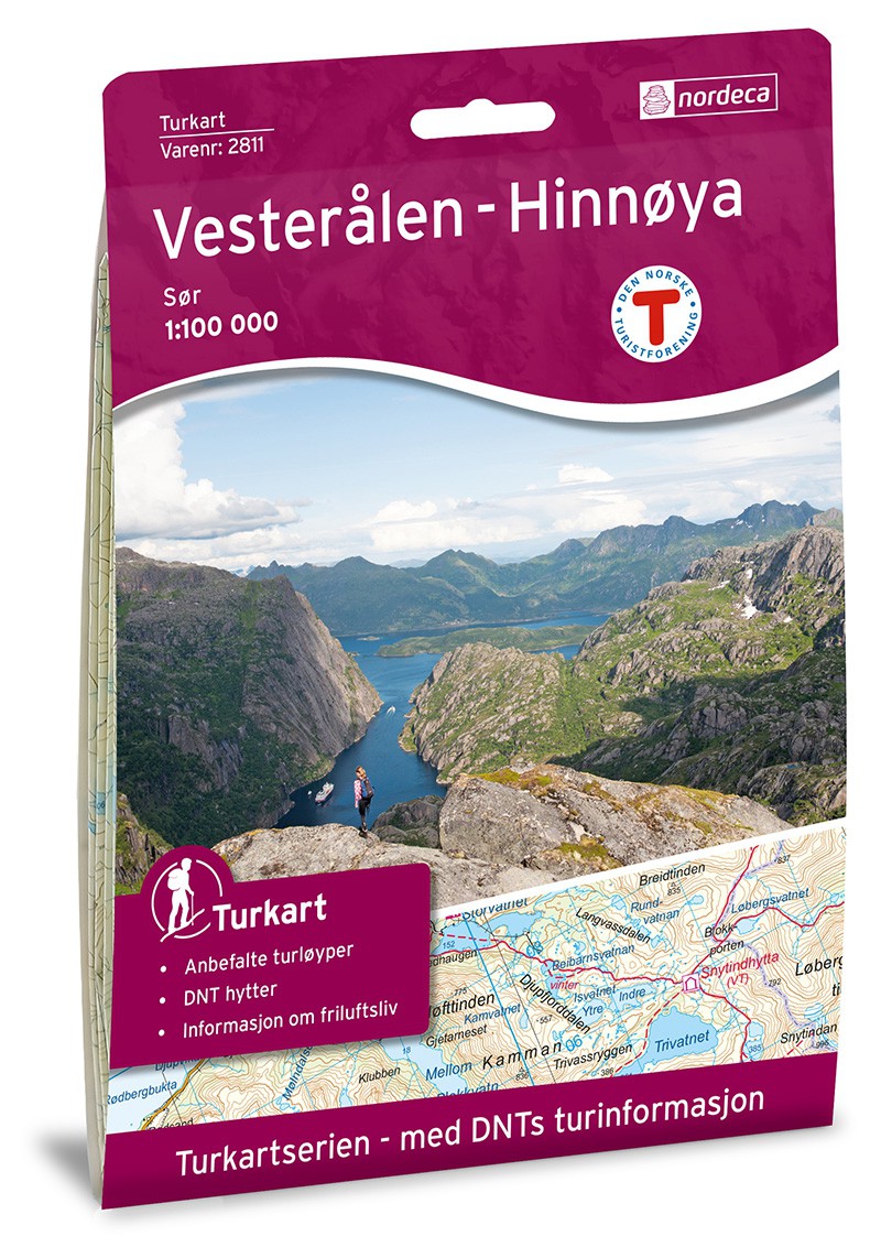 Carte des Vesteralen - Norvège