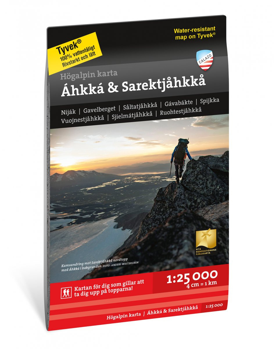 Carte montagne Áhkká & Sarektjåkkå - Calazo
