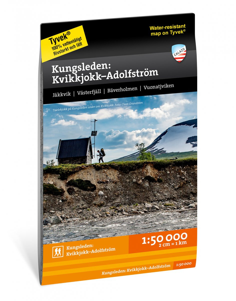 Cartes de randonnée Friluftsatlas Kungsleden 1:50.000 - Calazo