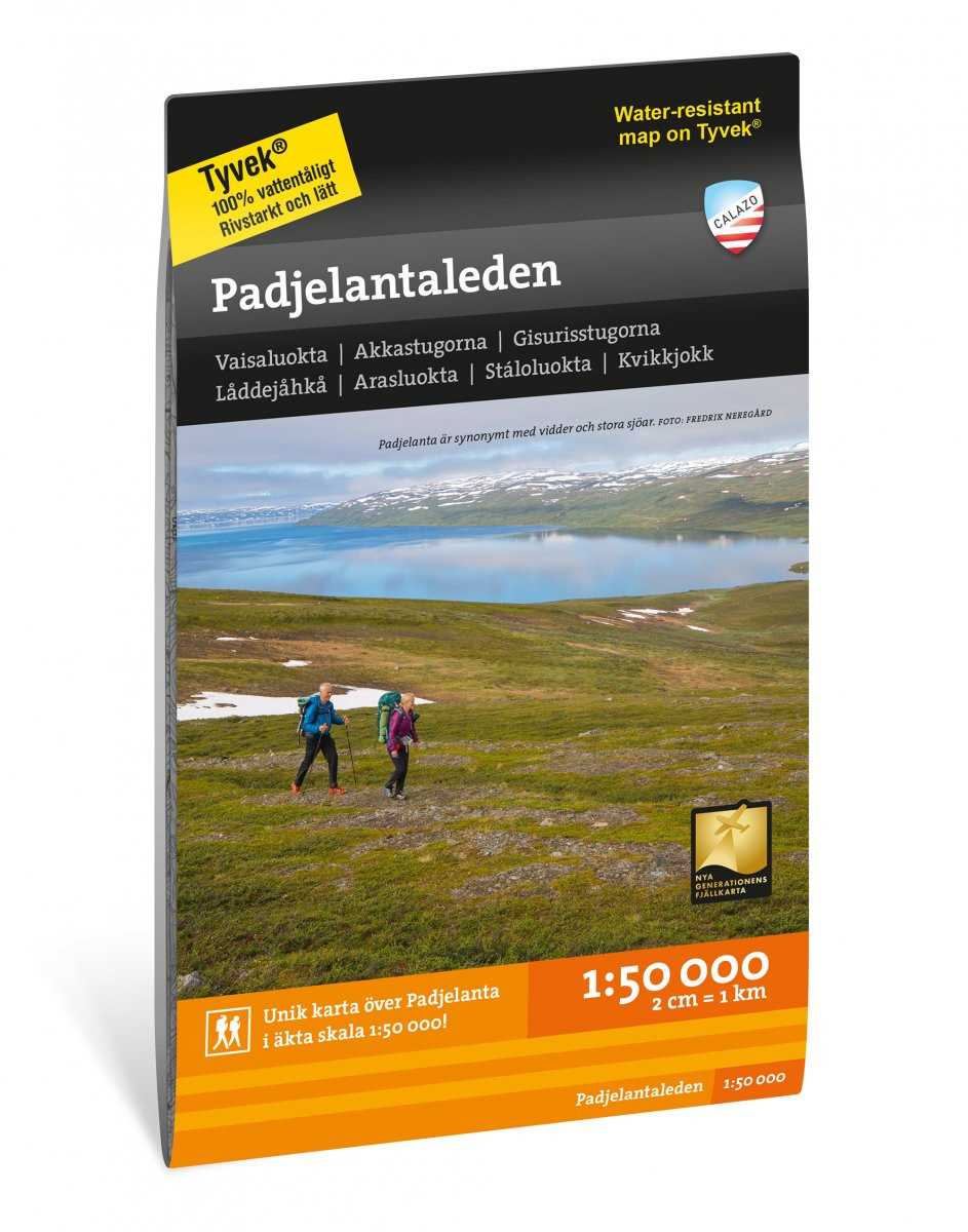 Carte du parc national du Sarek en Suède - Echelle 1:50 000