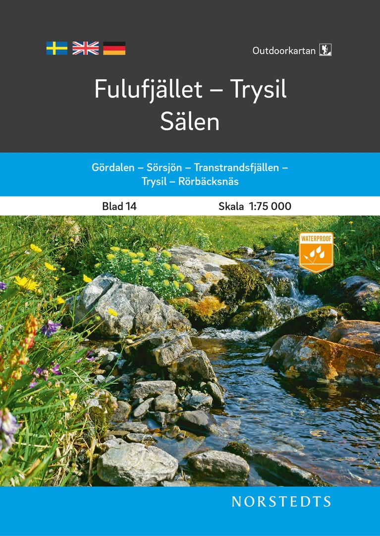 Skäckerfjällen – Storlien - Åre 1:75 000 Blad 10