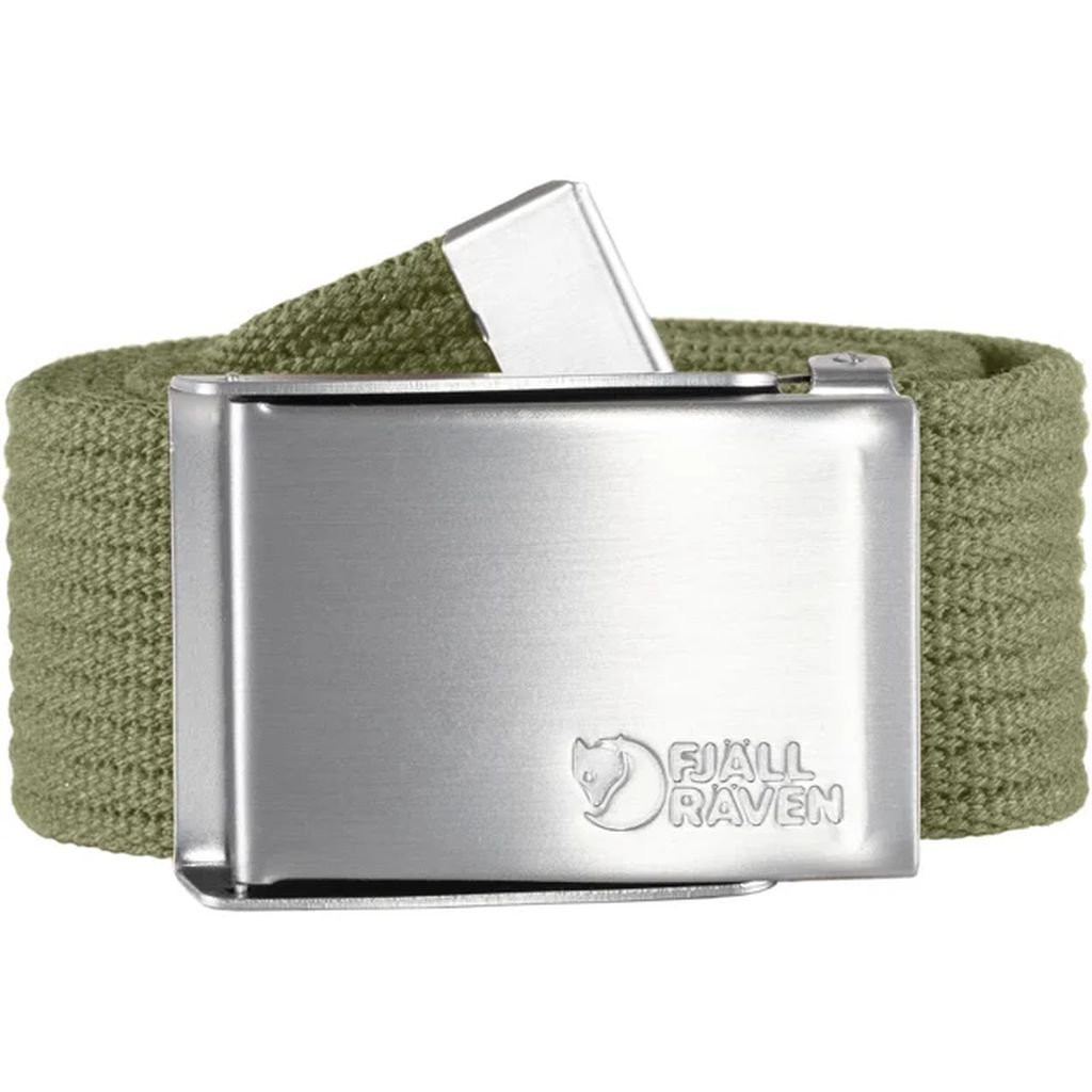 Ceinture avec boucle en métal Fjällräven Canvas Belt - Vert armée/Green