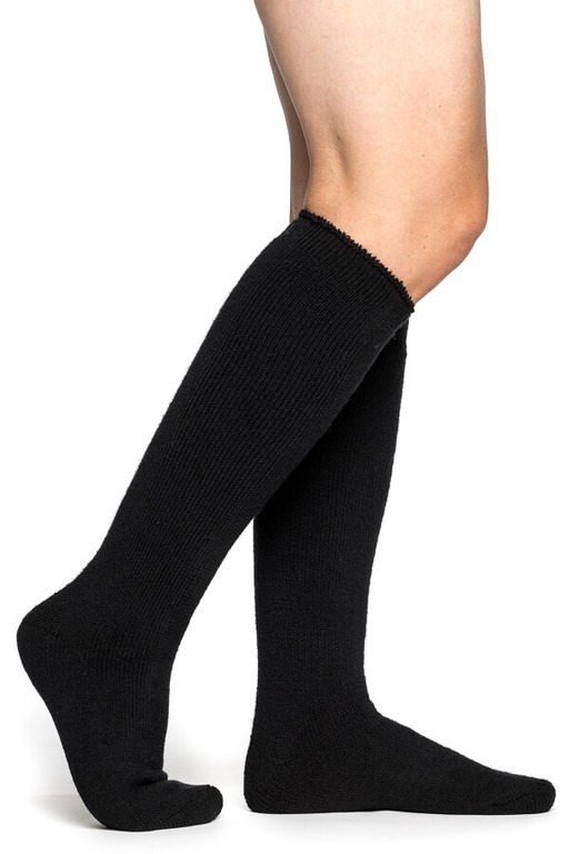 Chaussettes laine merinos noir