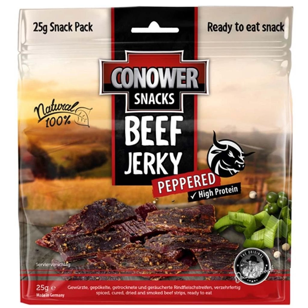 Conower Beef Jerky Peppered 25g 