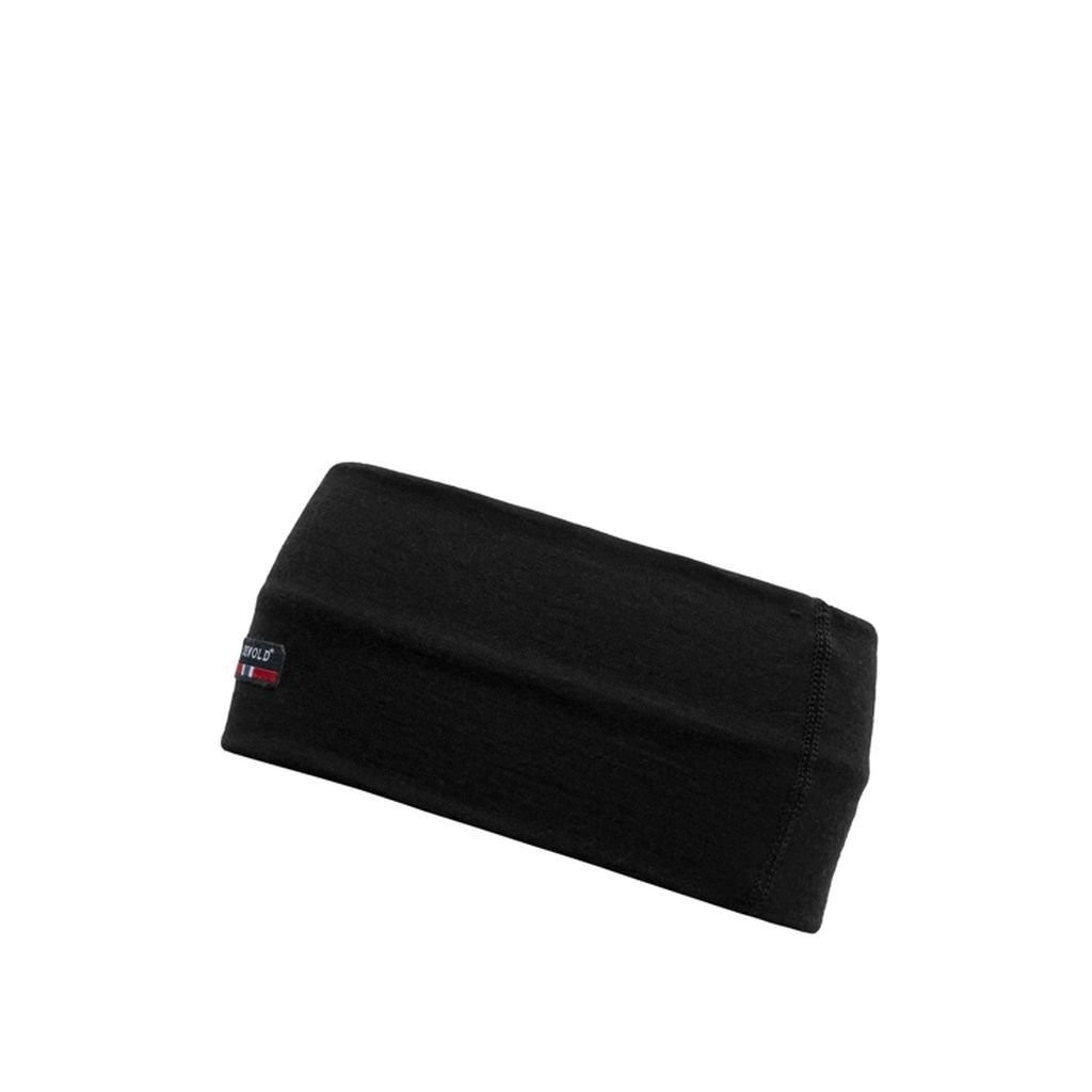 Bandeau fin et chaud en laine mérinos Devold Breeze Merino 150 Headband-Black