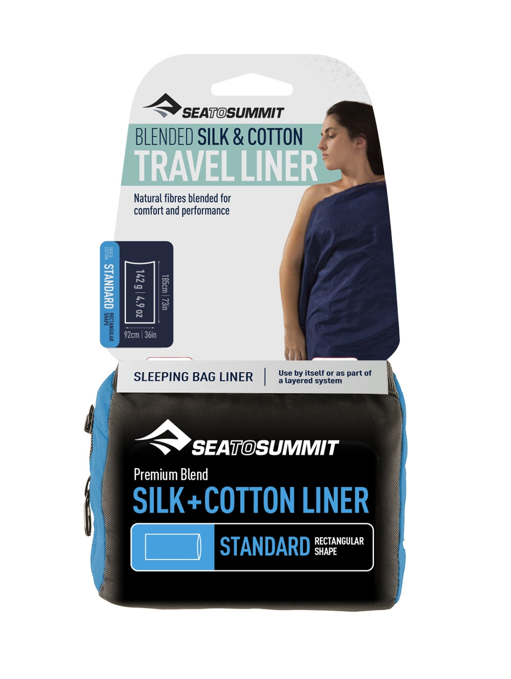 Drap de sac Sea to Summit Travel Liner Soie + Coton