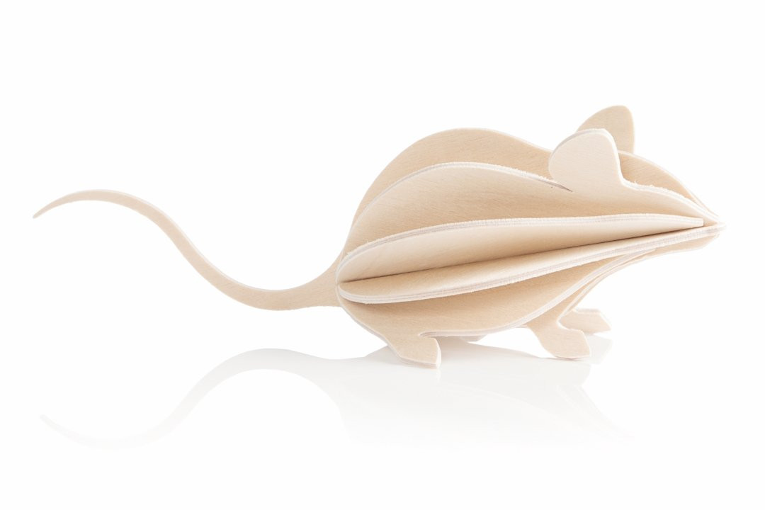 Souris en bois Lovi Mouse