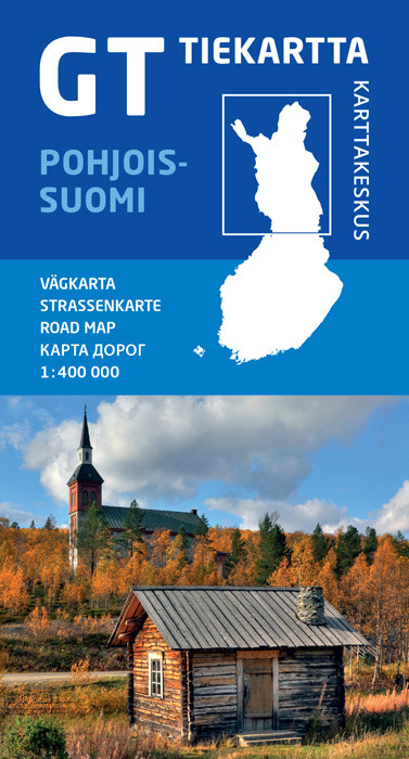 Carte routière Nord de la Finlande