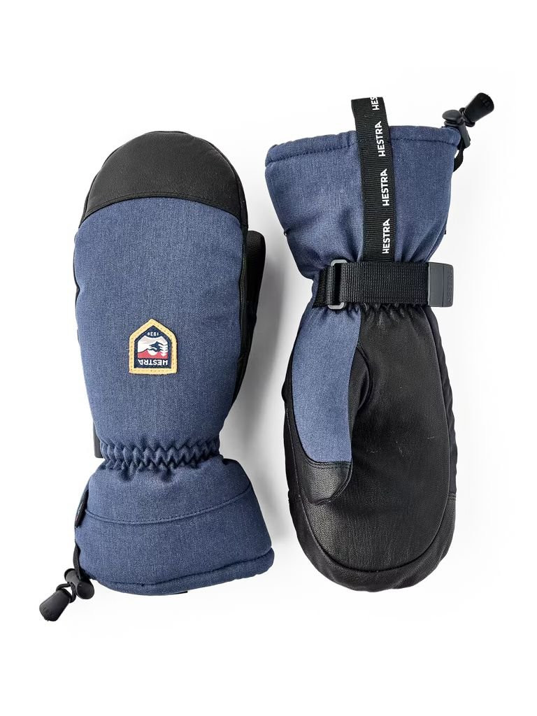 Moufles en cuir chaudes et imperméables Hestra CZone Mountain Mitt-Bleu Marine/Navy
