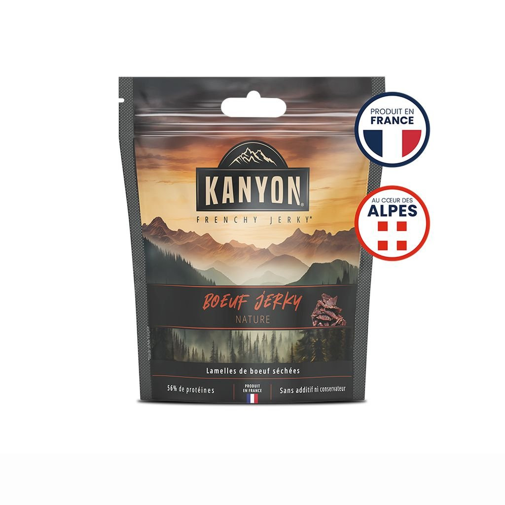 Snacks de viandes séchées hyper protéinés Bœuf Nature - 50 g