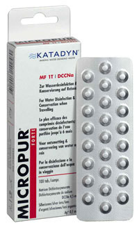 Katadyn Micropur MF 1T Forte : comprimés purificateurs désinfectant eau en  randonnée